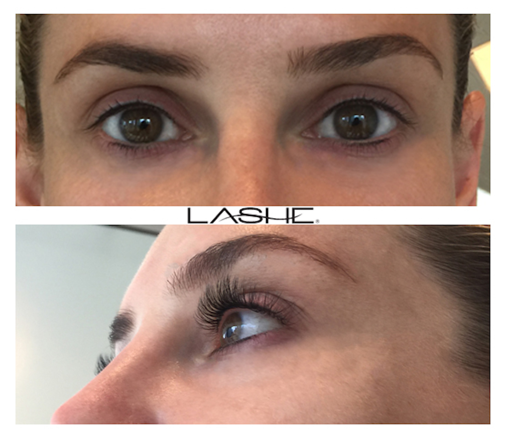 Eyelash extensions before and after11